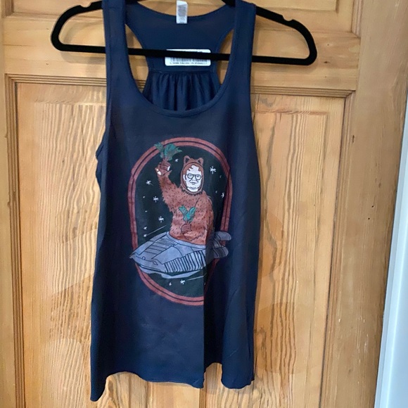The Office Dwight Beet Farm Flowy Racerback Tank - Picture 7 of 11
